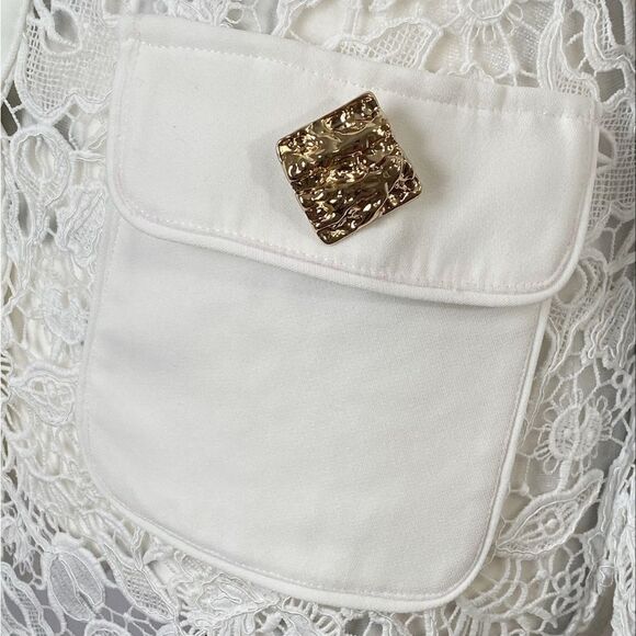 Self-Portrait Magnolia Lace Button-Front Minidress size 4 - Picture 14 of 15